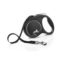 Vodítko Flexi Black Design L páska 5 m čierne (do 50 kg)